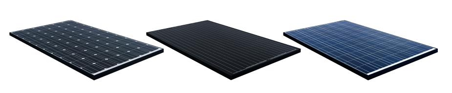 Verschillende zonnepanelen