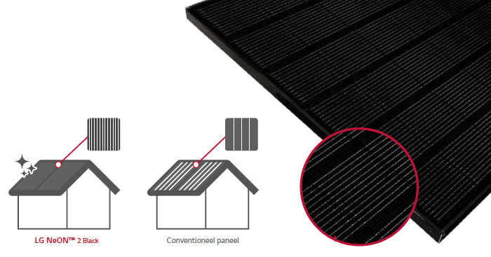 Celdesign LG zonnepanelen Neon 2 Black